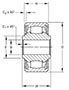 Aerospace - Airframe Control Ball Bearings - DSRP-Series Line Drawing.JPG